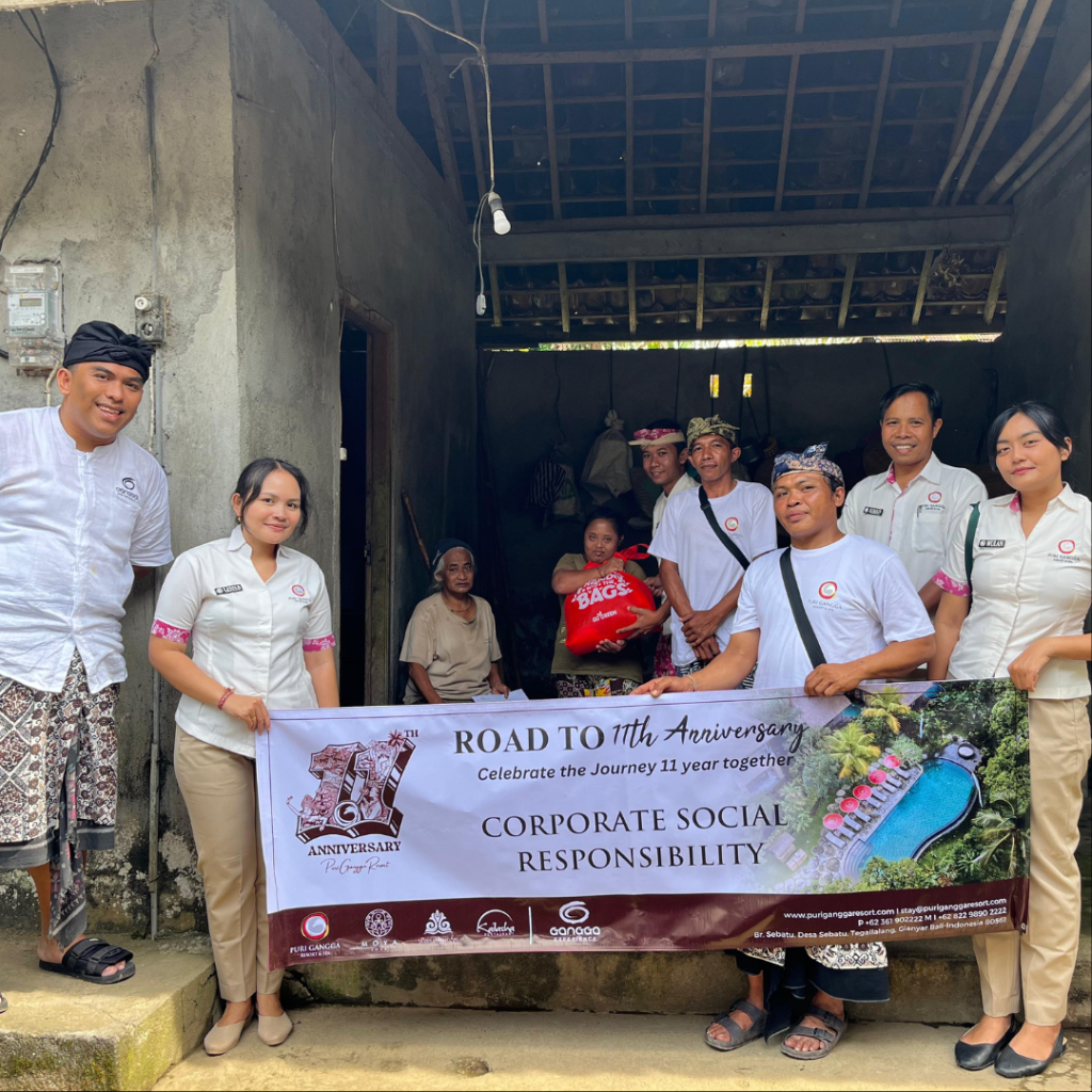 Sharing with the Sebatu Village Community in Need: A Sincere Gesture in Celebrating Puri Gangga Resort’s 11th Anniversary